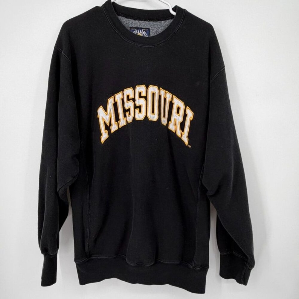 Vintage 90’s Steve & Barry’s Missouri Tigers Mizzou Crewneck Size Large Runs Big